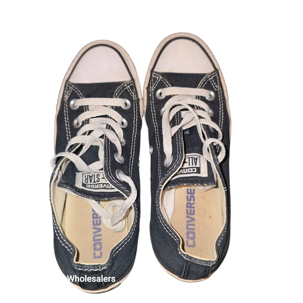 Converse All Star‎ Canvas Sneakers Low Top Casual Shoes Black Size 5